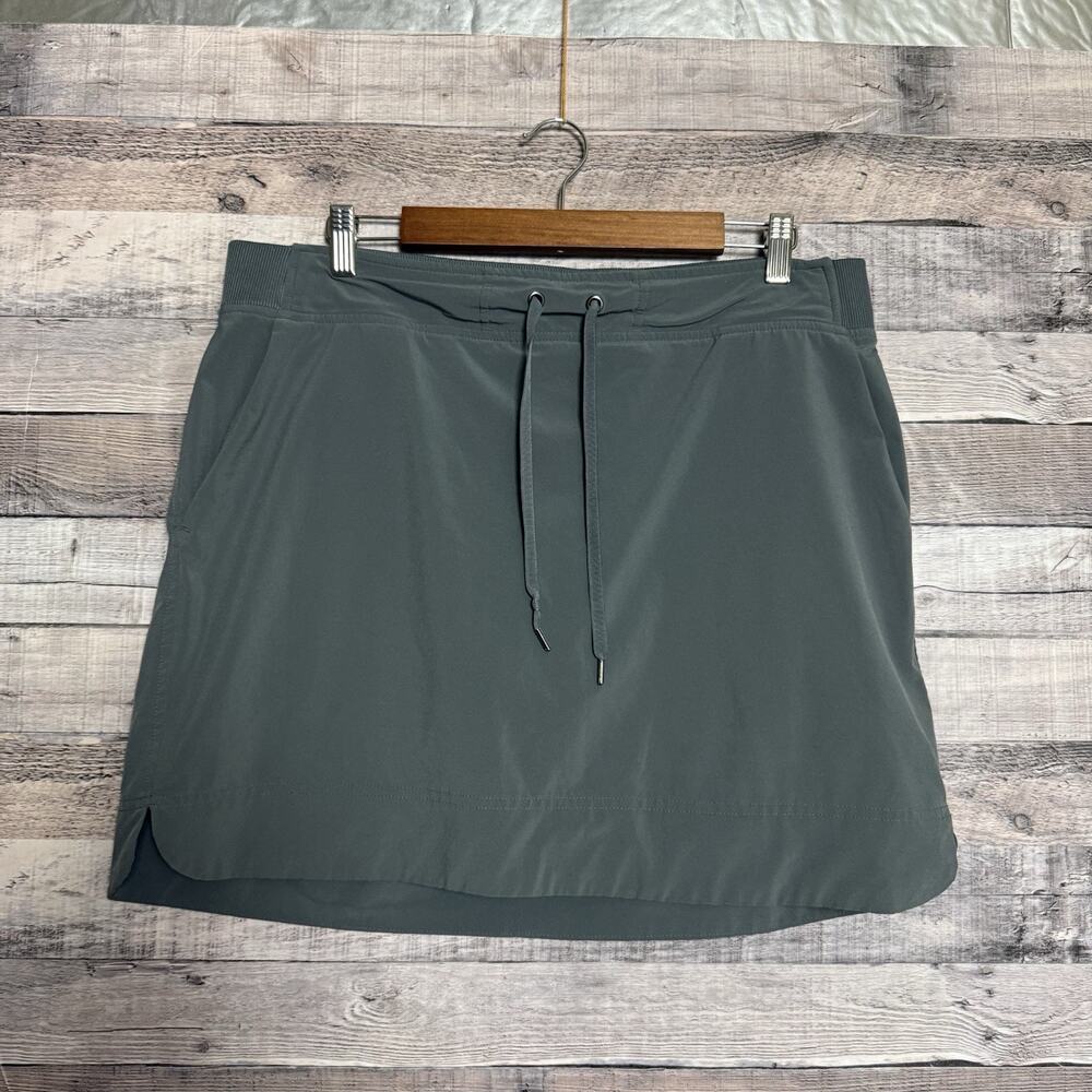 Athleta Womens Brooklyn 18" Gray Athletic Skort Skirt 16